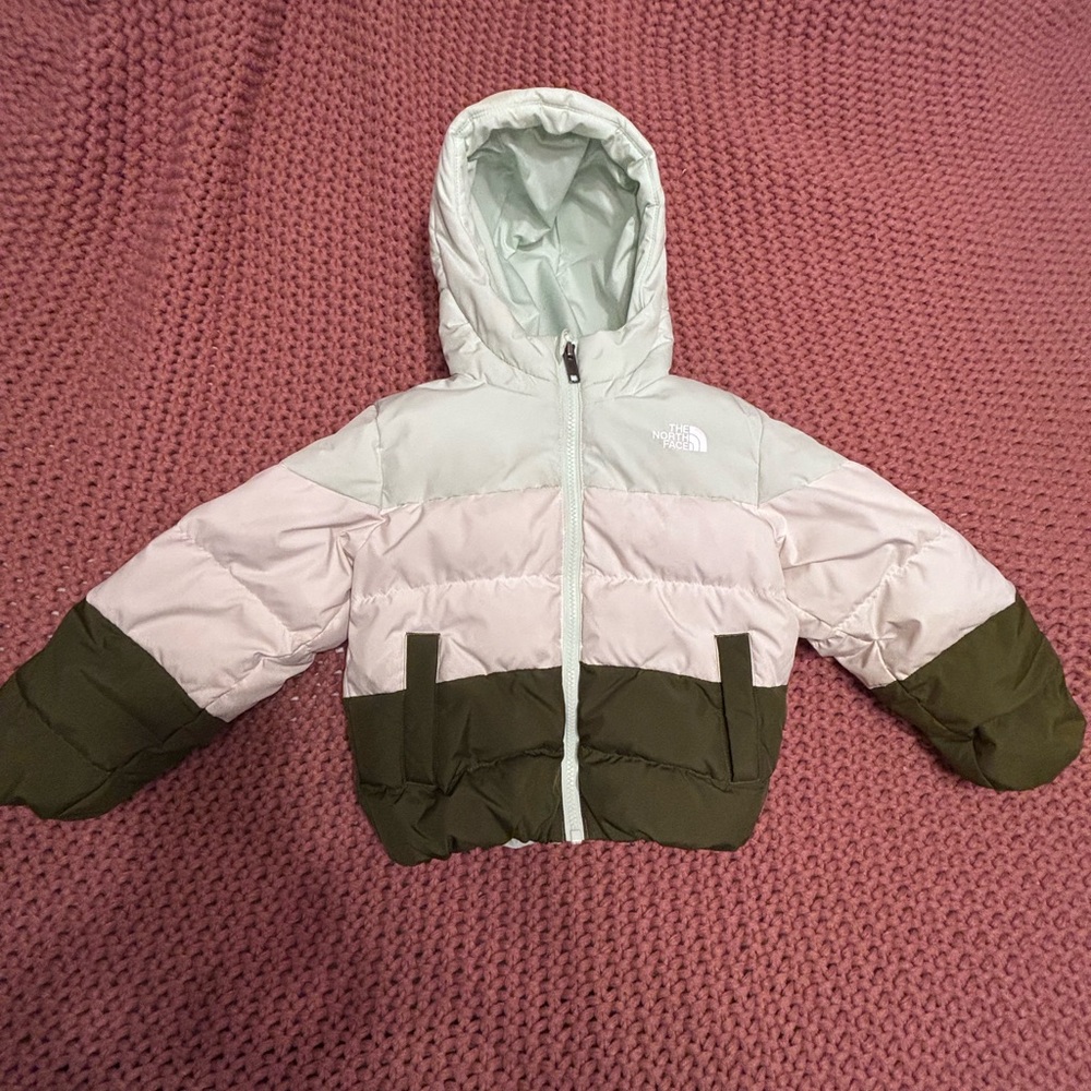 The North Face Kids' Light Green Puffer Jacket